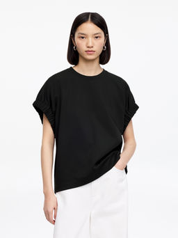 Camiseta de manga fruncida - H&m фото 3