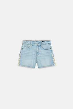 SHORTS Z1975 COMBINADO CROCHET / Azul medio - Zara фото 7