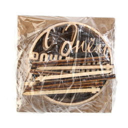 Цена за 5 шт. Топпер С Днём Рождения,доченька, деревянный, 59х59 - Страна карнавалия фото 4