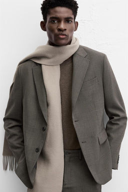 CHECKED SUIT BLAZER - Zara фото 5