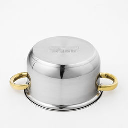 Кастрюля Доляна Роскошь, 2.2 л, d=19 см, с крышкой, капсульное дно, нержавеющая сталь  фото 8