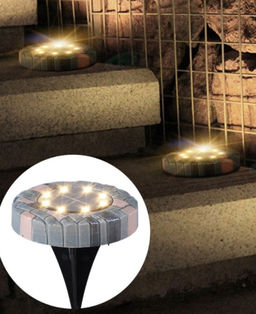 Светильник садовый на солнечной батарее 12х14 см / PM-538 /уп 4/120/ - Галеонтрейд фото 2