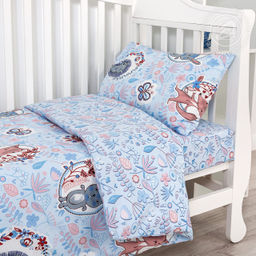 Лучик Детский/Пододеяльник: 1 шт. - 147*112; Простыня: 1 шт. - 150*110; Наволочка: 1 шт. - 40*60; Поплин ясельный - Артпостелька фото 3