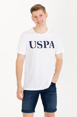 U. S. Polo Assn Мужская белая базовая футболка с круглым вырезом - U.s. polo assn фото 3