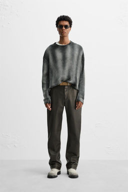 LIMITED EDITION LEATHER EFFECT TROUSERS