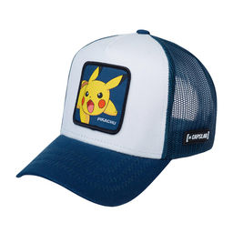 Бейсболка CAPSLAB арт. CL/PKM2/1/PIK8 Pokemon Pikachu (белый / синий)