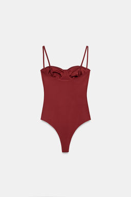 BODY LENCERO POLIAMIDA / teja oscuro - Zara фото 6