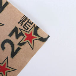 Цена за 10 шт. Бумага упаковочная крафтовая 23 февраля, 50?70 см