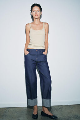 ZW COLLECTION SELVEDGE LOW-RISE JEANS