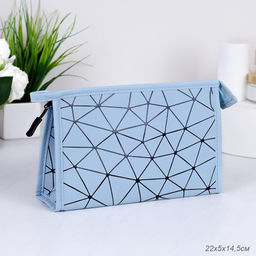 Косметичка 22х14,5х5 см / GENA-28 / голубая 690491