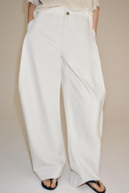 PANTAL?N ANCHO ZW COLLECTION / Crudo - Zara фото 2