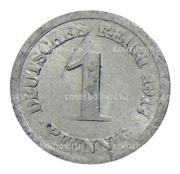 Монета 1 пфенниг 1917 года F Германия