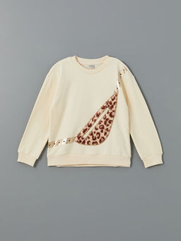 Bisiklet Yaka K?z ?ocuk Sweatshirt