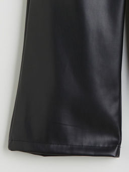 Deri G?r?n?ml? K?z ?ocuk Pantolon