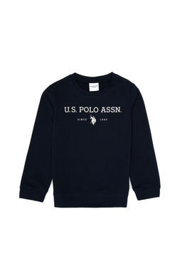 Erkek Гocuk Lacivert Bisiklet Yaka Sweatshirt - U.s. polo assn фото 5