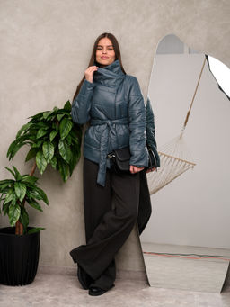 Куртка женская "Асимметрия" серый