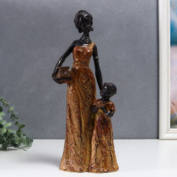 Фигурка полистоун «Мать и дочь. Африка», 35×13 см