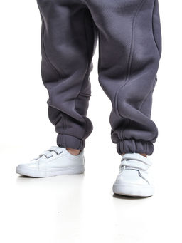 Брюки с шевроном для мальчика штаны спортивные 22-7683 светлый графит - Mini maxi фото 17