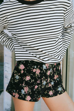 FLORAL JACQUARD MINI SHORTS - Zara фото 2