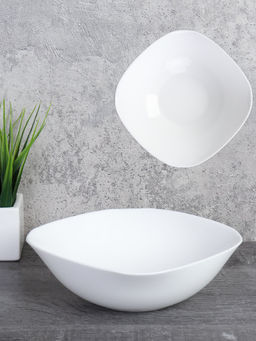 Салатник квадратный 750 мл 190 мм тарелка глубокая белая KWDR75 (white ) (уп48) - ГалеонТрейд фото 2