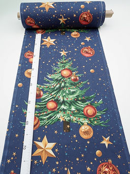 Дорожка "Волшебная елочка", ш.0.5м, хлопок-100%, 225гр/м.кв, раппорт 63см