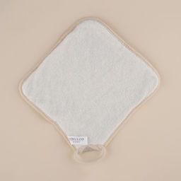 Мочалка массажная SL Home «Ортика», бамбуковое волокно, 21×20.5 см, бежевая