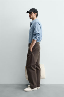 PANTAL?N CHINO STRAIGHT FIT / Marr?n - Zara фото 4