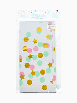 Скатерть одноразовая «Праздник конфетти» 137×183 см