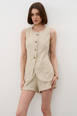 Шорты SRT25 02V_Sulphur/Бежевый - YPSILON фото 2