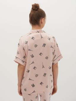 Костюм из армани-шелка с брюками и рубашкой