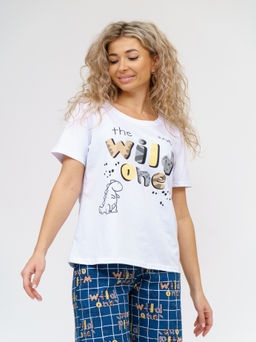 926 Пижама "Клетка/индиго"