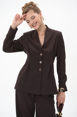 Пиджак Тайрис (шоколадный) - Эльза фото 17