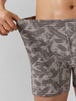 Цена за 2 штуки! Трусы шорты мужские серые с принтом следы на сером пепле 411152