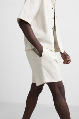 WASHED RELAXED FIT BERMUDA SHORTS - Zara фото 5