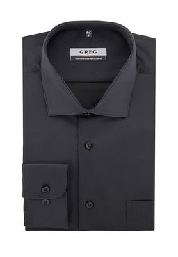 Сорочка мужская длинный рукав GREG 340/119/BLK фото 11