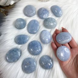 Галтовка из голубого Кальцита