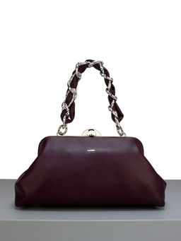 LACCOMA сумка Паола-22-Л815-ежевичный эко кожа хлопок фото 2