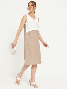 из 100% льна премиального качества. Платье Канны коричневое - Vals фото 6