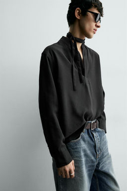 FLOWING POLO SHIRT - Zara фото 6