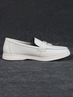 03-B416-2 LT. BEIGE Лоферы женские (натуральная кожа)