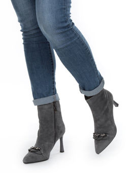 01-PCM343-6 DK. GRAY Ботинки демисезонные женские - No name фото 4