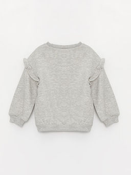 Bisiklet Yaka Bask?l? K?z Bebek Sweatshirt - Waikiki фото 2