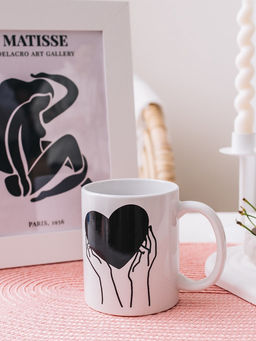 Кружка - хамелеон Доляна Warm up, 350 мл, керамика, белая