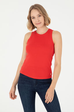 Женская красная базовая футболка Неожиданная скидка в корзине - U.s. polo assn фото 8