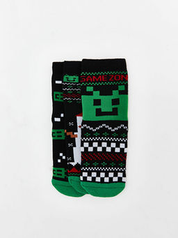 Y?lba?? Temal? Erkek ?ocuk Havlu Soket ?orap 3l?