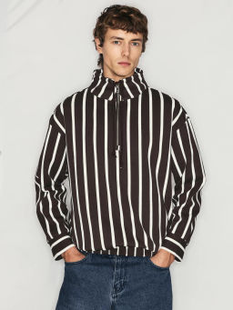 Толстовка в полоску на молнии / Zarina  фото 3