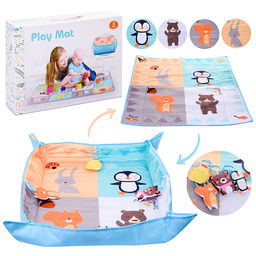 Детский развивающий коврик "Веселые зверята"