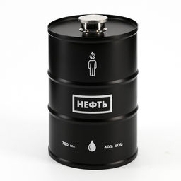 Фляжка Запас нефти, нержавеющая сталь, 700 мл, 25 oz