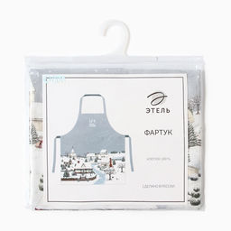 Фартук новогодний «Этель» Let it snow, 60×70 см, 100% хлопок, саржа 190 г/м²