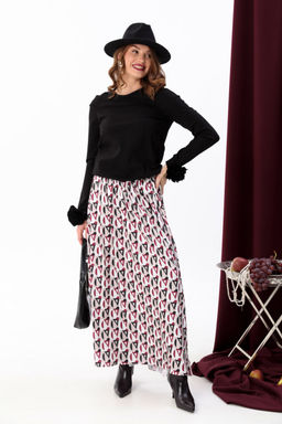 Костюм NIKVA н557-6 чёрный+ромбы бордо фото 3